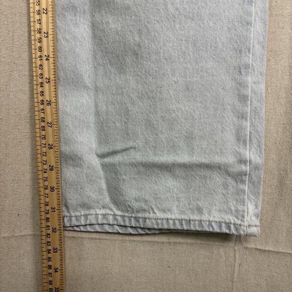 MNG by Mango Womens Boho Festival Denim Jeans Size 8 Lt Wash Wide Leg Cut Out - Picture 6 of 10